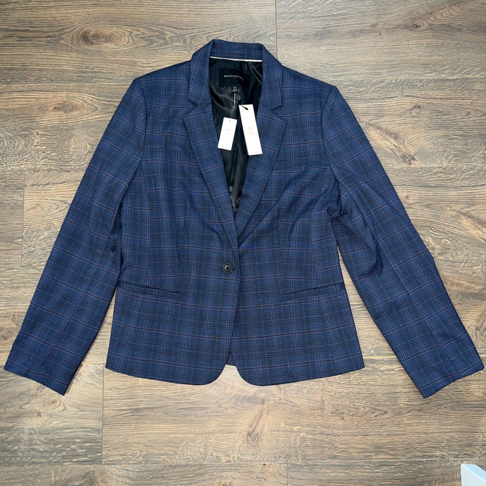 NWT Machine Washable Banana Republic Blazer Suit Coat Jacket size 14